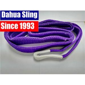 China Soft Duplex Polyester Flat lifting Slings , 1 Ton Load Capacity wholesale