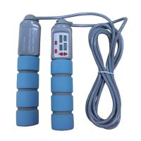 China Fitness Jump Rope 20 Kgs PVC Jump Rope For Fitness Training With PP Handle OK-168 Baby Blue Color Skip Rope on sale