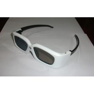 China Infrared DLP Link 3D Glasses White Plastic Frame Low Power Consumption supplier