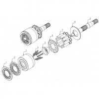 China Performance Sauer Danfoss Pump Parts , SPV6-119 Hydraulic Pump Excavator Parts on sale