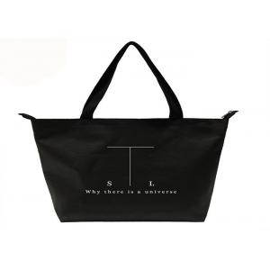 Laptop Insulated Non Woven Tote Bags PP Nonwoven Canvas Tote With Zipper