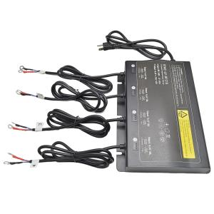 Smart waterproof On-Board boat marine charger 4 bank 12V 10 amp 4 channel battery charger