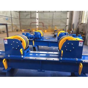 5T 10T 20T Bolt Adjustment Tank Turning Rolls , Variable Speed Powered Rotation Pipe Supports Stands