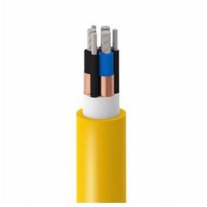China 35mm 5 Core Electrical Cable Multi Conductor Power Cable Yellow 12kV - 36kV supplier