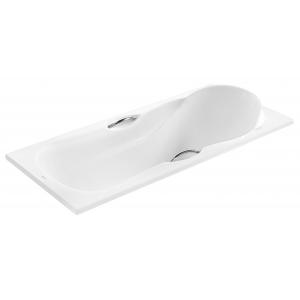 China A15803 classical Small Built In Bathtub 120L Soaking With Grab Bars supplier