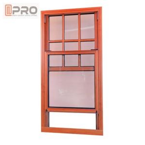 China Custom Lift Up Hurricane Impact French Windows / Small Size Top Hung Up Down Sliding Window supplier