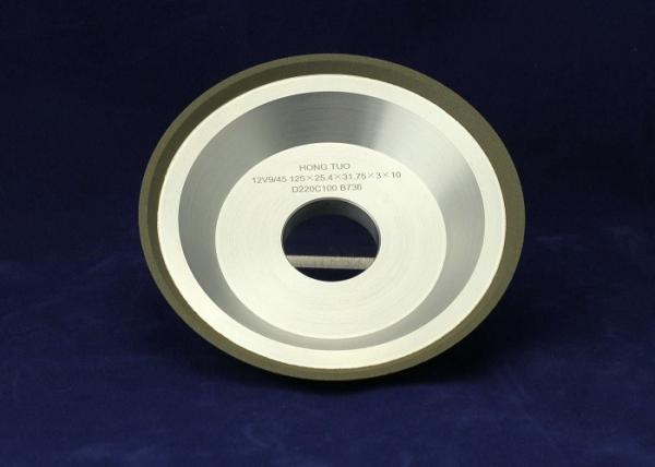 Sintering Craft Resin Diamond Grinding Wheels , 12V9 Industrial Grinding Wheels