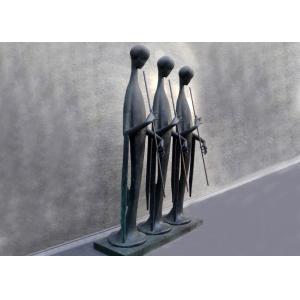 Music City Abstract Figure Bronze Sculpture Outdoor Three People For Museum