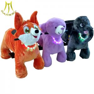 Hansel hot furry animal scooter and animals plush motorized with elephant riding animals from china
