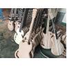 China Custom wholesale new style handmade 6 strings v-shaped white electric guitar, high quality pickup, provide customized se wholesale