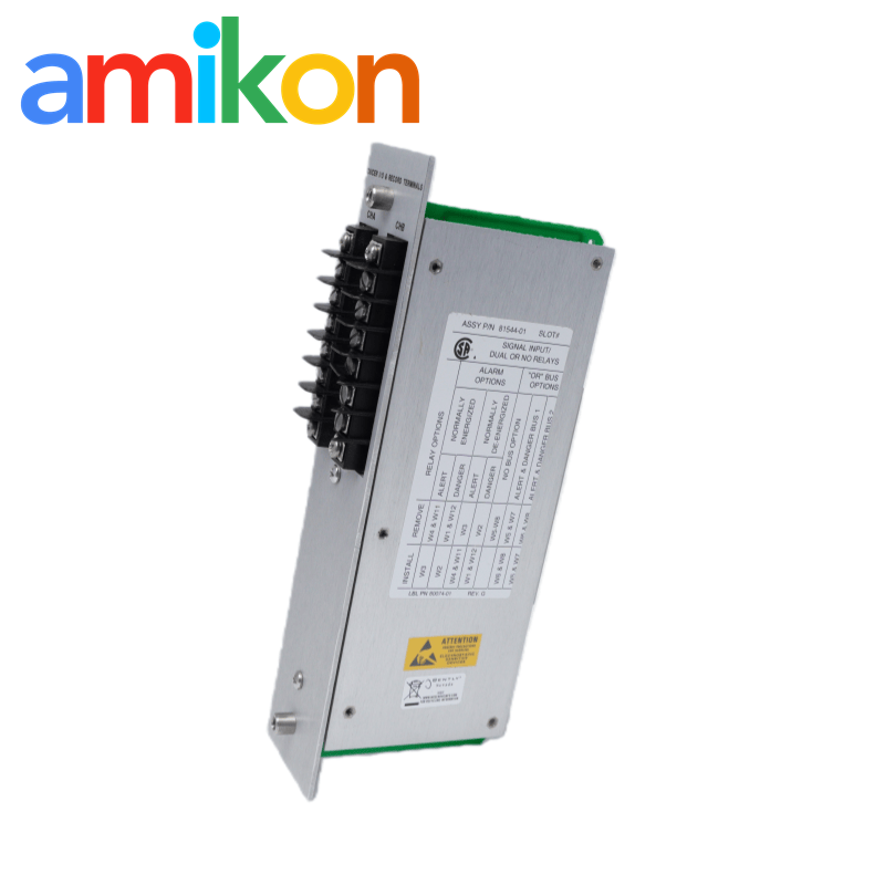 China Bently Nevada 81544-01 Módulo transductor de salida de alarma de entrada de señal de la serie 3300 para monitoreo de posición wholesale