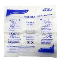 Training Cpr Face Shield Pouch With One Way Valve Filter Mask Latex-Free