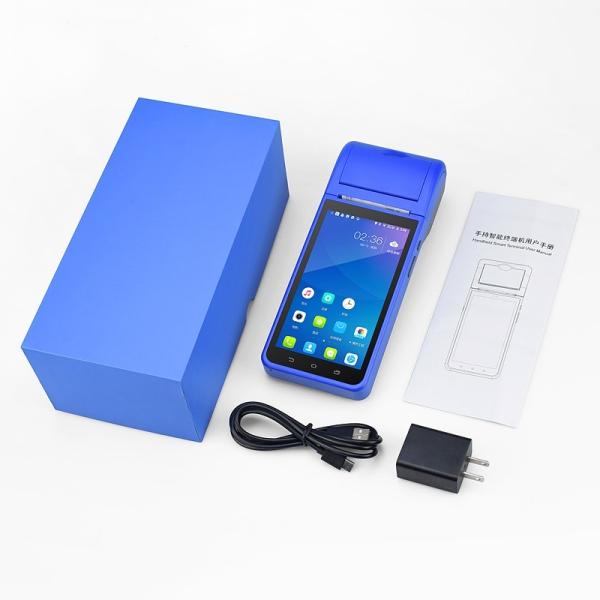 Капацитивная сенсорная панель Ручной Android POS терминал с принтером и сканером штрих-кодов