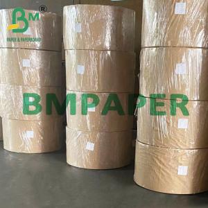 China 60GSM 120GSM Food Grade Virgin Pulp White Kraft Straw Paper For Disposable Straws supplier