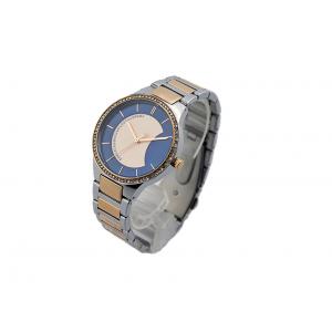 China Side Wrapped Band Stainless Steel Ladies Watch Water Resistant IP Two Tone Plating supplier
