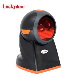 China Luckydoor K-816 High Quality Omnidirectional 1d Desktop Multi-line Laser Barcode Scanner on sale