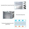 180W 250L Under Counter Refrigerators Stainless Steel Material