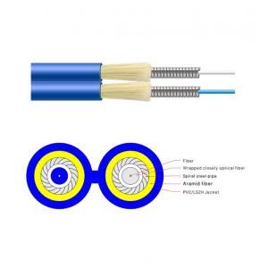 GJSFJV Armored Single Mode Fiber Optic Cable G657 Duplex Zipcord