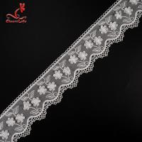 China Border Materials Flower Embroidery Cotton Lace Trim For Home Textile , Bags on sale