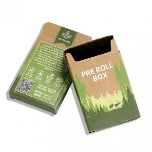 OEM Custom Printing Pre Roll Display Boxes Kraft Paper material