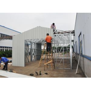 Prefabricated Metal Car Sheds / Car Parking Shed With Light Weight