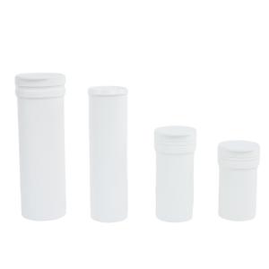 China White Optional Straight PP Effervescent Tablet Vitamin C Plastic Tubes with Lid wholesale