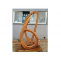 China Modern Outdoor Abstract Metal Sculpture Garden Art Corten Steel Sculptures on sale