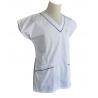 White Easy Wash Medical Work Uniforms Womens Nursing Scrubs Suit Uniform