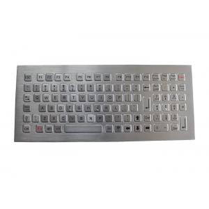 China Washable 96 Keys Industrial Metal Keyboard Outdoor With FN Keys supplier