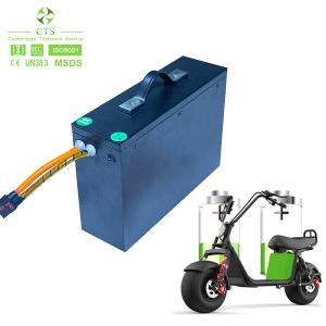 China 52V Electric Bike Lithium Ion Battery 60V 72v E Scooter 52v 35ah With Biuld In BMS supplier