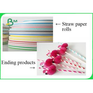 100% Food Grade Pink Straw Paper Rolls 60GSM With FSC Harmless And Innoxious