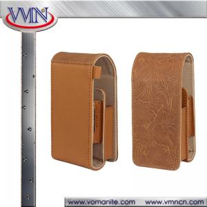 China IQOS Flower Texture Embossing Pattern Leather Case holster for ICOs electronic cigarettes supplier