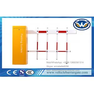 Two Fencing Automatic Parking Barriers Vehicle Access DZ-130 Boom Gate Yellow Color