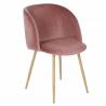 Simple design wholesale beech wood red velvet fabric upholstery dining chairs