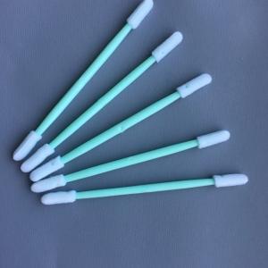 China E Cigarette Cleanroom Foam Swabs Double Side Polypropylene Handle Material supplier