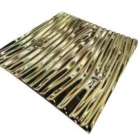 China Sandblasting Groove Embossed Stainless Steel Sheet Custom SS 201 304 316 Titanium Gold on sale