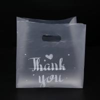 China Customized Eco Friendly Tote Bag THANKYOU Plastic Shopping Bag with 50-200microns Thickness on sale