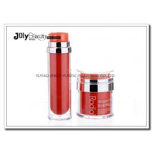 China PP Material Red Plastic Empty Makeup Containers Bottles Capacity 80ml supplier