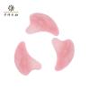 Herramienta en forma de corazón Rose Quartz Pink Jade Stone del masaje que raspa