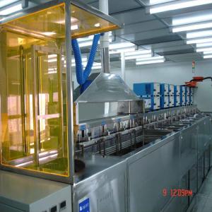 China Manual Transfer 8 Tank Ultrasonic Cleaning Machine With Oscillation Mechanism supplier