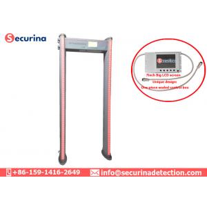 Light 55 Kgs Commercial Metal Detector , Metal Detector Door Frame 33 Detecting Zones