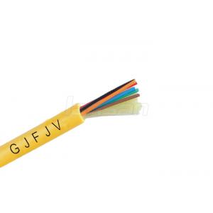 China OM3 24 Core Multimode Fiber Optic Cable Tight Buffered GJFJV For Telecommunication supplier