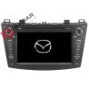 Radio RDS Car GPS Navigation DVD Player Mazda 3 Touch Screen Head Unit Heat