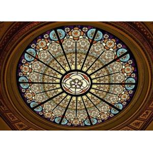 El vitral de encargo del modelo artesona la superficie texturizada para la catedral