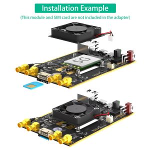 NGFF(M.2) Module 4G/5G à USB 3.0 Adaptateur avec port RJ45, contrôleur Realtek RTL8125BG