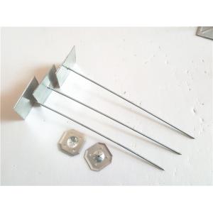 Galvanized Steel Self Adhesive Insulation Pins 2 '' Washer For Insulation Sheet