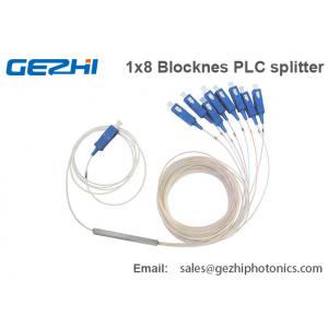 China 1*8 Optical Fiber PLC splitter Blockness type Planar Light Circuit splitters supplier