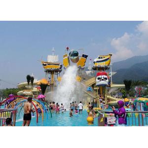 Aqua House Playground Adult Theme Park Pirate Ship / Amusement Water Slide
