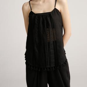 China Dark Resort Square Neck Ladies Cami Top supplier