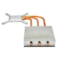 China AL5052 3pcs Copper Heat Pipe Radiator For CPU Cooler Rustproof Durable on sale